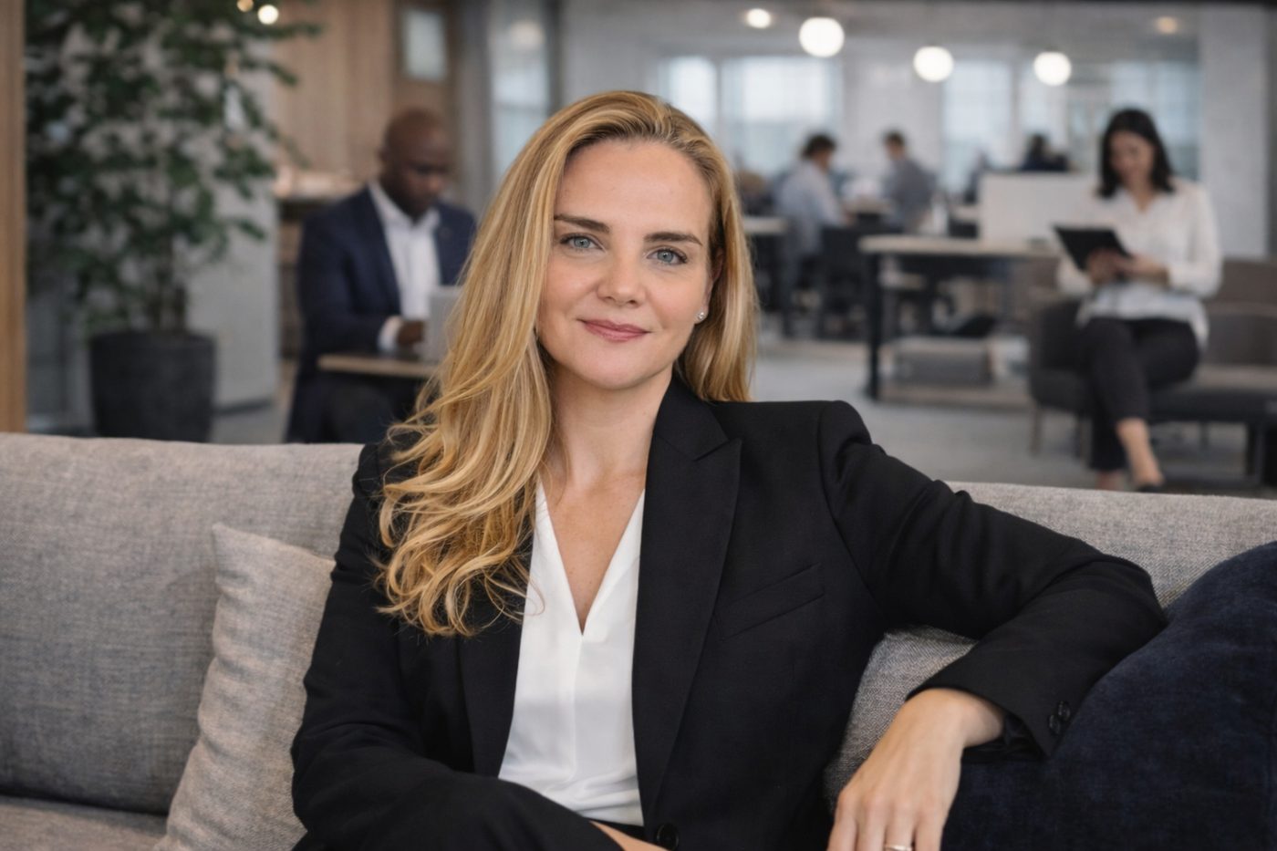 Laura Vilas en un espacio de trabajo